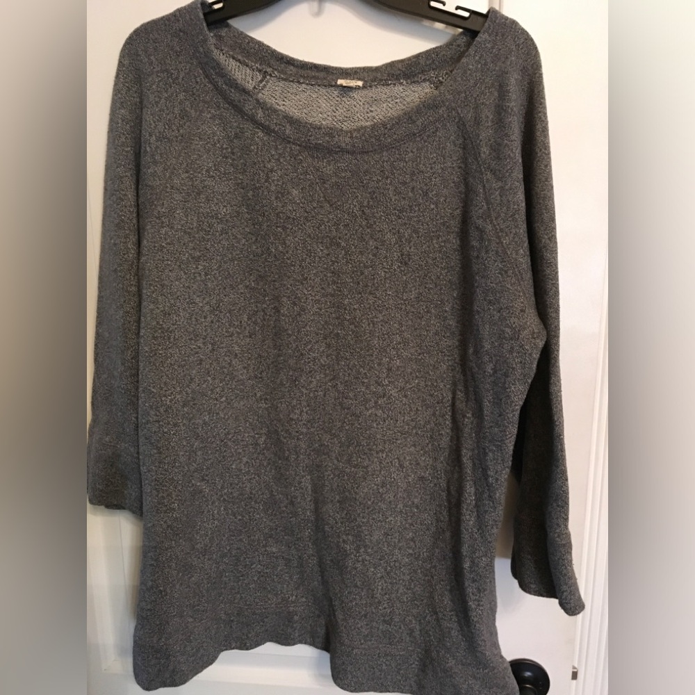 Cozy, thick, Soft Grey Long Sweatshirt, JCrew XL